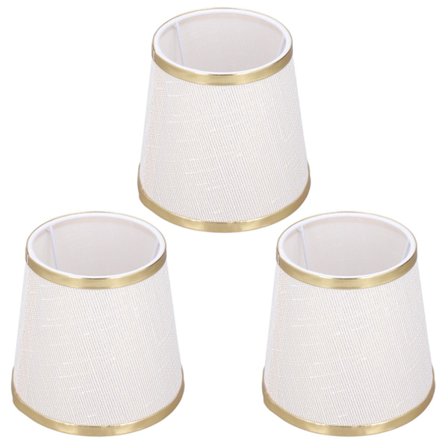 3 stk. E14 Tøndeform Bordlampe Skærme Stof Loftslampe til Soveværelse