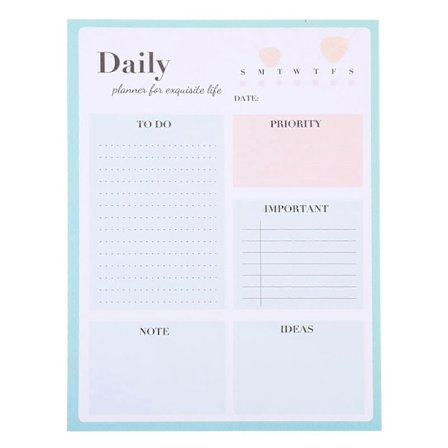 Daglig Planlegger To Do Liste Planlegger Avrivbar Notatblokk Kontor Planlegger Notisblokk Daglig Skjema Notisblokk
