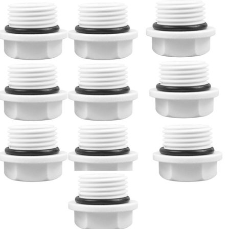 10 STK hannplugg PVC hangjengerplugg Dreneringshette