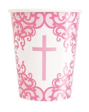 Muggar dop rosa 8-pack - Partyninja.se