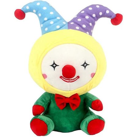 Söta dockclowntoy, icke-rolig clown intressant bilddesign plyschleksak gosedjur, barn födelsedag, clown färg 12 tum