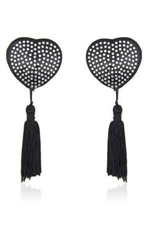 TOYZ4LOVERS Heart Shine Nipples Tassels Black