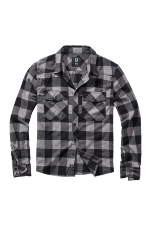 Camicia Brandit Check Nero/Carbone M