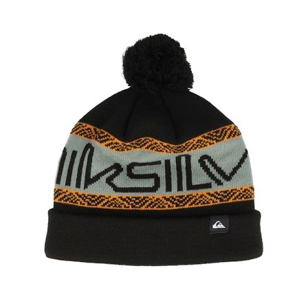 Quiksilver - Sort pom Beanie - Kids Summit Youth Beanie True Black Pom @ Hatstore