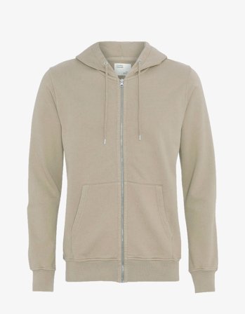 Classic Organic Zip Hood - Oyster Grey - XS