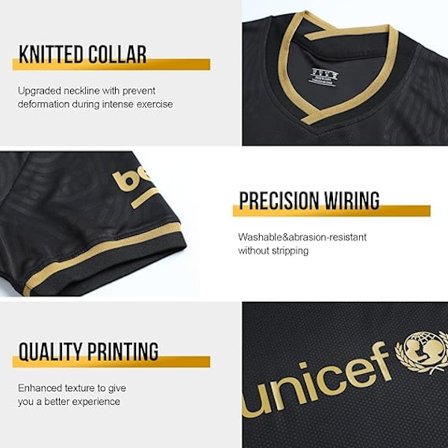 24/25 Fotballsett for Barn Treningsdress Fotballsett for Gutter, Real Madrid NO.9 Mbappé Fotballag Trøye Treningsdress Trøyer Shorts an