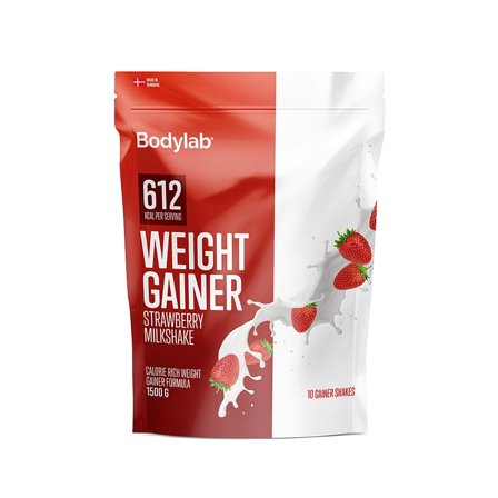 Bodylab Weight Gainer Strawberry Milkshake 1,5 kg, Sport & Velvære, Protein & Energi, Øvrige