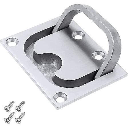 Båthandtag i rostfritt stål, infällt båthandtag, båtluckhandtag, infällt rostfritt stål