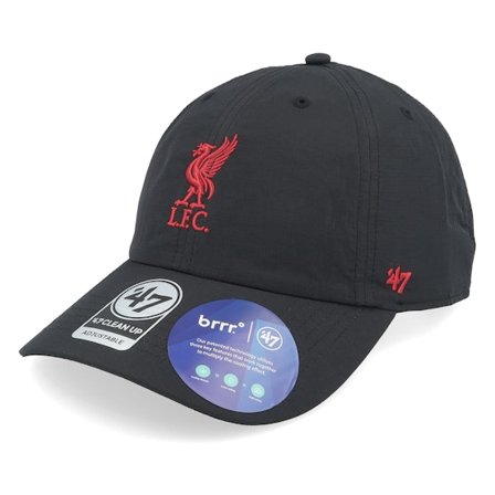 47 Brand - Football Svart unconstructed Caps - Liverpool Brrr 47 Clean Up Cap Black Dad Cap @ Hatstore