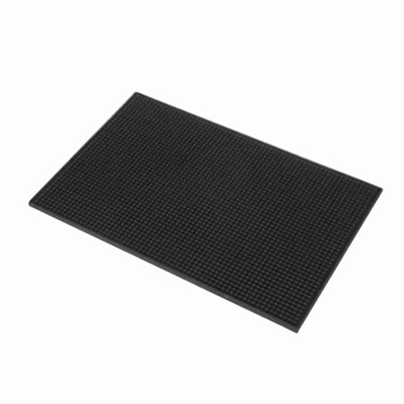 Varmeisolerende afløbsplade PVC sort tyk varme- og kuldebestandig drænende bordskåner til køkken hjem 1 stk