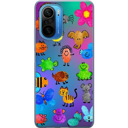 Yhteensopiva Puhelinkuori Xiaomi Poco F3 Little Scribble Friends