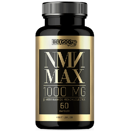 NMN MAX – Nicotinamid Mononucleotide 500 mg, 60 kapsler