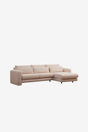 Hanah Home - Hjørnesofa høyre - Maisy - Beige - Hjørnesofaer - Fra Homeroom