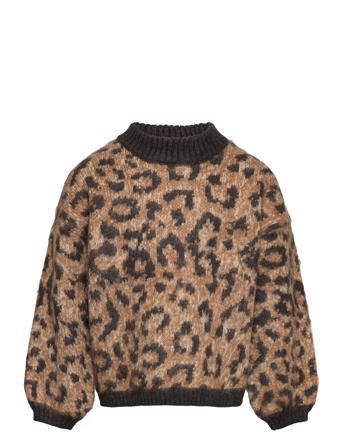 Lpnoella Ls O-Neck Knit Tw Bc Brown Little Pieces