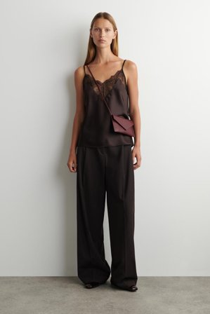 COS Envelope Bag - Leather in Red - Women