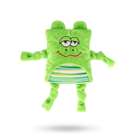 Dogman Frogge Plutt Grön 20 cm - Hundleksaker
