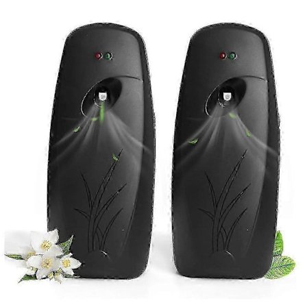 2-pack Justerbar Timer Automatisk Luftfräschare för Hem & Kommersiellt bruk (Vägg-/Stativmontering)