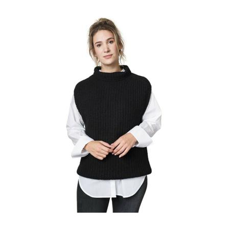 10Days, Sleveless Knitwear Zwart, Dames, Maat:M,polyester