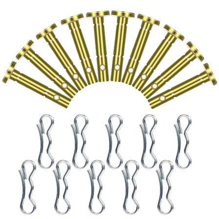 10 stk. skjærbolter og 10 stk. splintbolter erstatning for Cub Cadet 738-04124A 714-04040 MTD Craftsman Cub Cadet snøfreser