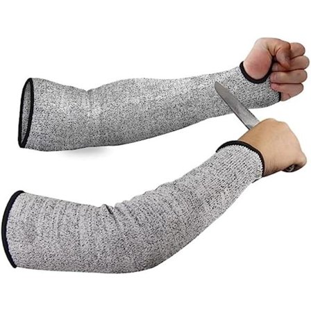 L*45cm Arm Protection Sleeves Level 5 Protection 1 Par (Grå)