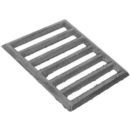 Multifunktionel Grillrist i Støbejern Kraftig Rektangulær Erstatning til BBQ Bålplads Camping Pejs Gitter 2 stk