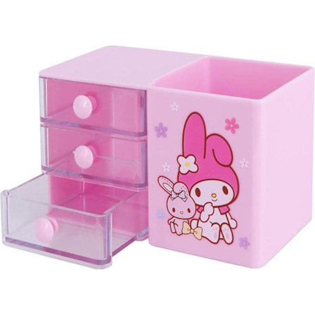 Anime Skrivebordsopbevaring Cinnamoroll - Penneholder, Sød Pennekop, Makeupbørsteholder, Mini Skuffe Melody