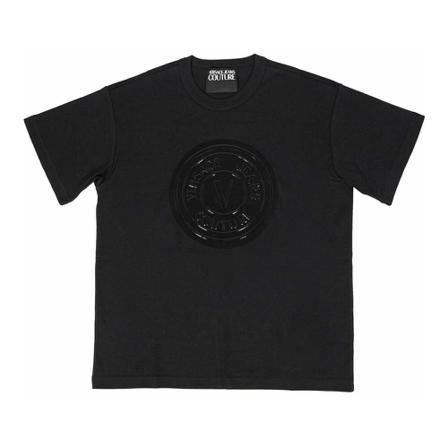 Versace Jeans Couture, T-Shirts Zwart, Heren, Maat:M