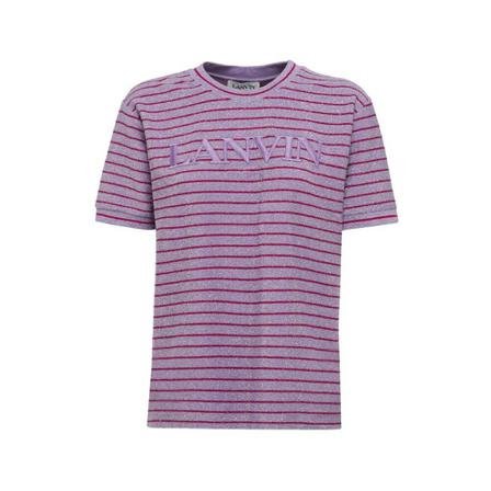 Lanvin, T-Shirt Paars, Heren, Maat:S