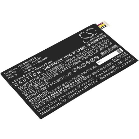 Batteri til tablet til Samsung Galaxy Tab 4, SM-T337V, Galaxy Tab 4 8.0 LTE og andre.