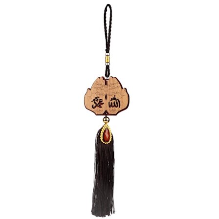 Muslimsk bilophæng i imitationstræ - islamiske ophæng til bildekoration140245