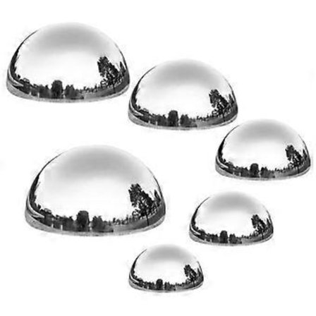 6 stk Rustfritt Stål Hage Halvkule Hage Hule Stjernekikkerballer Hage Speil