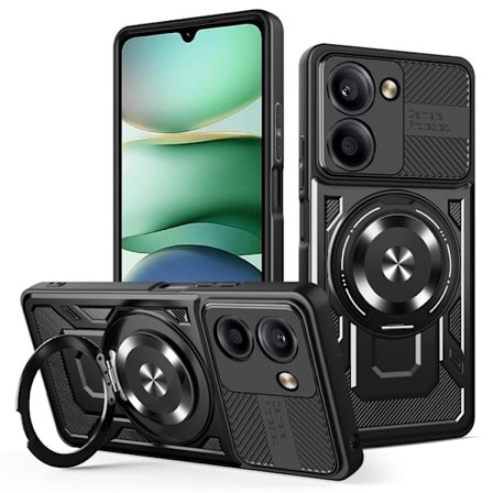 SKALO Xiaomi Redmi A5 4G Armor Hybrid Magnetring Cover - Sort