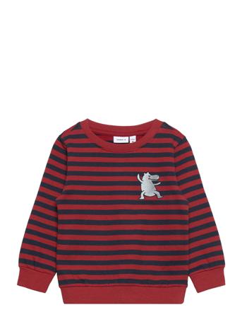 Nmmranan Ls Sweat Bru Camp Sweat-shirt Genser Multi/mønstret Name It
