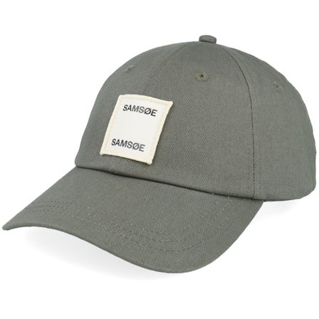 Samsøe Samsøe - Green - unconstructed - Cap - Sasamsoe Cap Dusty Olive Dad Cap - Hatstore