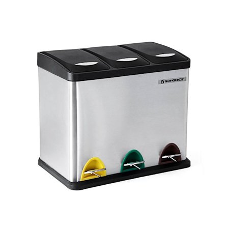 Rootz papperskorg - Soft Close-funktion - Idealisk avfallsbehållare - Badrumssopor - Perfekt design - Hög kvalitet - Innerhink - Allmänt användbar - R