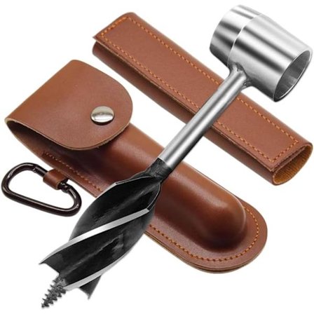 Handborr Skruv Överlevnad Nybyggare Verktyg Träborr Manuell Borr Borr Bushcraft Överlevnadsverktyg