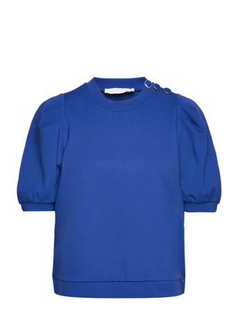 Sweat Shirt With Pleats Blue Coster Copenhagen