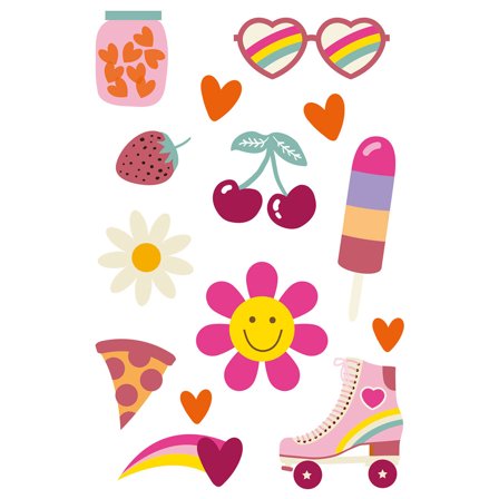 Siirtotatuoinnit Boho Girlz 14 kpl