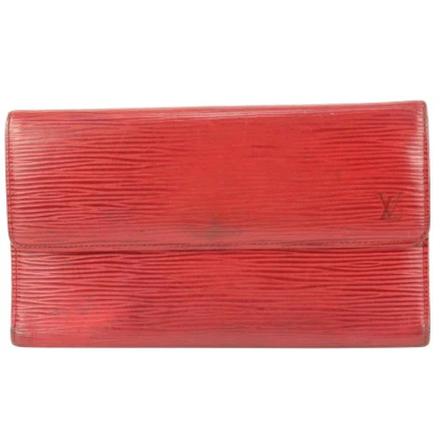 Louis Vuitton Vintage, Pre-owned Leather wallets Rood, Dames, Maat:ONE Size
