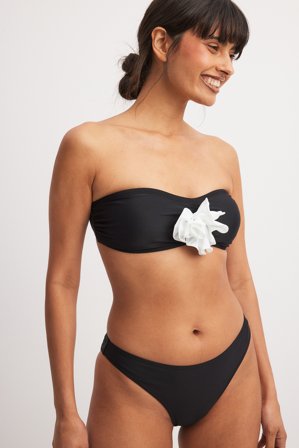 NA-KD High Cut Bikini Panty - Bikinier - Sort - Small