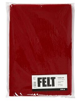 Bastelfilz Rot 10-er Pack