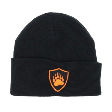 Hunter - Svart cuff Beanie - Crestprint Black Fold Beanie @ Hatstore