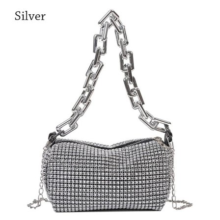 Skulder Messenger Bag Underarm Bag SØLV