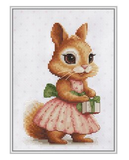 Broderikit Billede Sød Egern - Luca-S