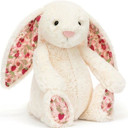 Jellycat Berry Bunny - Gave til piger drenge børn kvinder hvid 31 cm