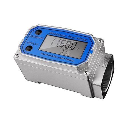 Flowmåler 3/4 tommer - Vandtæt digital flowmåler i aluminiumlegering - Brændstofmåler