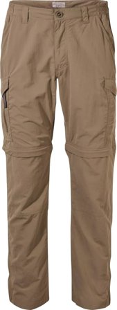 Craghoppers Men ́s Nosilife Pro Convertible Trousers Regular Men hiking trousers Beige 30