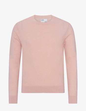 Light Merino Wool Crew - Faded Pink - 2XL
