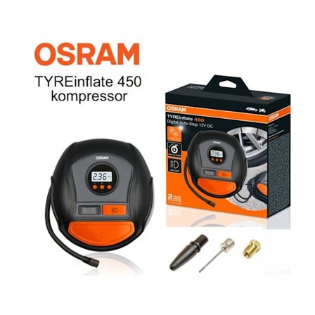 Osram TYREinflate 450 digital display kompressor däckpump 12volt
