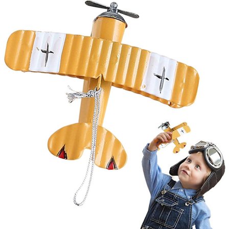 5 stk Vintage Flyvemaskine Model | Jern Flyvemaskine Dekoration Til Værelse, Dekorativ Flyvemaskine Vedhæng Til Børneværelse Bord Skrivebord